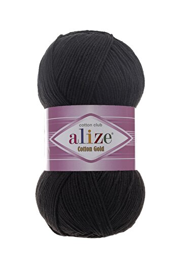 Alize Cotton Gold 60 Black - 55% Βαμβάκι 45% Ακρυλικό - 100 Gr - 330 M