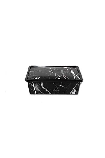 QUTU 5 Liter Trend Box - Black Marble Decorative Storage Box