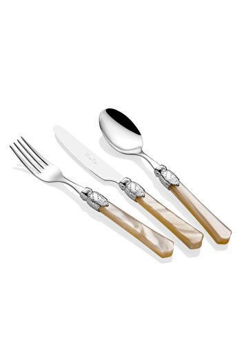 RİVADOSSİ SANDRO Cream 75 Piece Cutlery Set