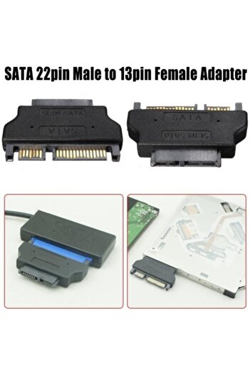 Alfais 4400 Slimline Sata Adaptör Serial Ata Slim 7+6 Çevirici Dönüştürücü Adaptör