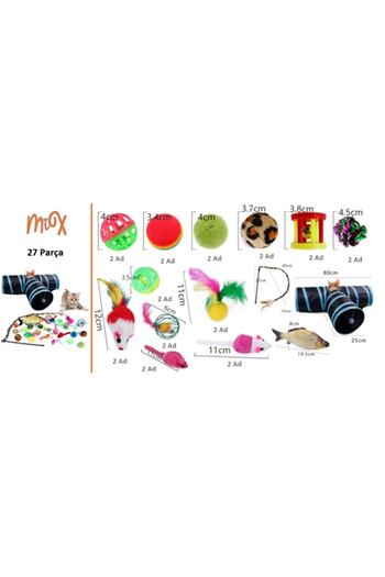 Mixpet 27 Piece Model 5 Cat Toy Set