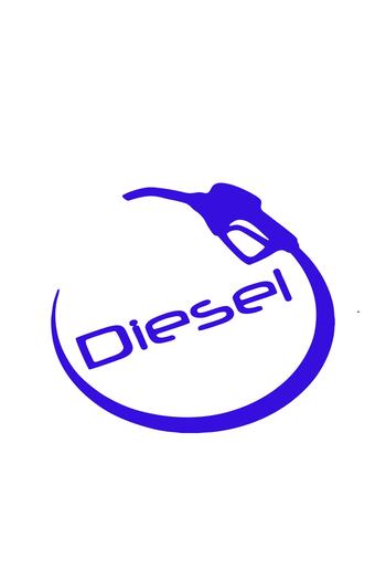 Dijitonline Autocolant pentru capacul rezervorului diesel Autocolant pentru rezervor de combustibil 12x11cm