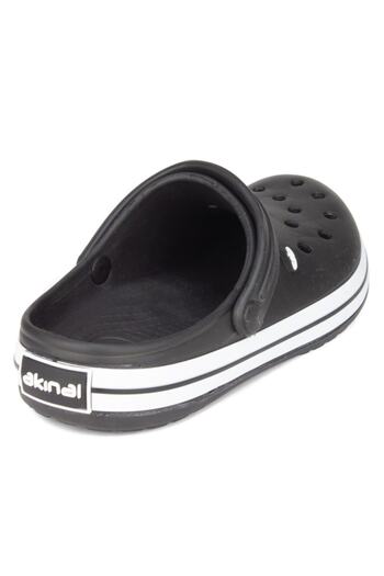 Akınal Bella Black Men's Hospital Sabo Slippers Sandals