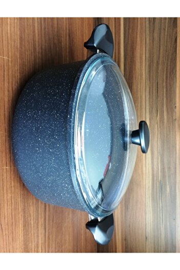 ThermoAD Granit 28 Cm Derin Tencere Gri