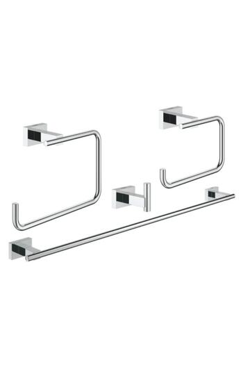 Grohe Essentials Cube Accessory Set 4 Piece Chrome-40778001