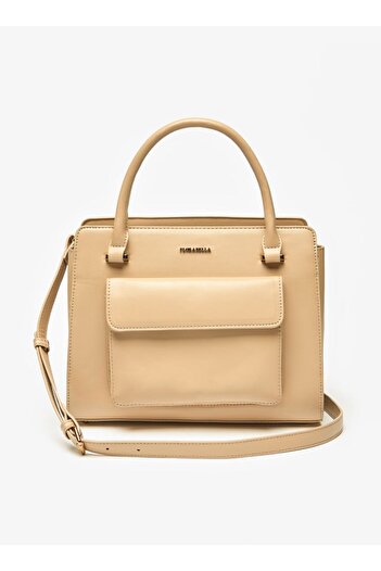 Flora Bella by Shoexpress Solid Tote Bag with Handles and Detachable Strap - W 28 x H 22.5 x D 8 cm