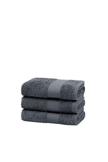 Yataş Essentials 3-Piece Guest Towel Set Anthracite - 30X50 cm