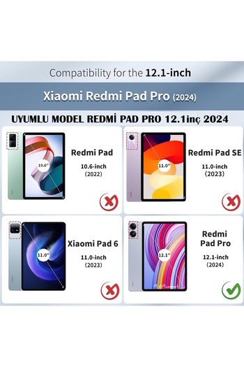 m.tk moveteck For Xiaomi Redmi Pad Pro 12.1 Inch Screen Protector Transparent Glass Nano Flexible Unbreakable Screen Glass Full Fit 2024