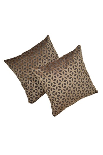 makiteks Maki Home Velvet Throw Pillow Sofa Chair - Rockery 2 Pieces 42x42 Cm Model 01