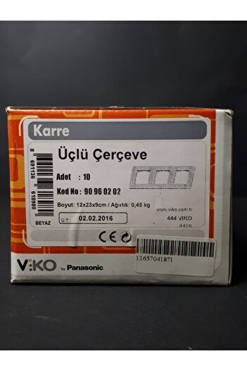 VİKO إطار فيكو كاري أبيض مكون من 3 قطع