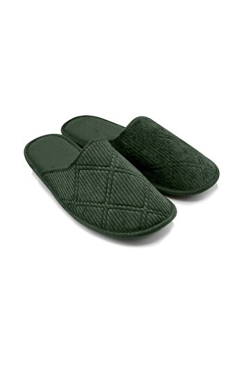 İncim Πράσινες παντόφλες Comfort House Unisex - Άνετο δώρο Dowry Groom Guest Slippers 37-45