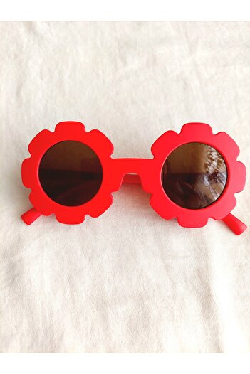 Beyaz Dükkan Uv400 Protected - Daisy Patterned White Shop Glasses with Polarized Day Skirt