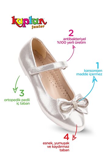 KAPTAN JUNIOR Girl's Orthopedic Shoes Ballerinas PSSK 420