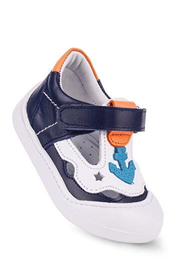 KAPTAN JUNIOR Genuine Leather Baby Boy Orthopedic Shoes - Ilkadım Imse 500