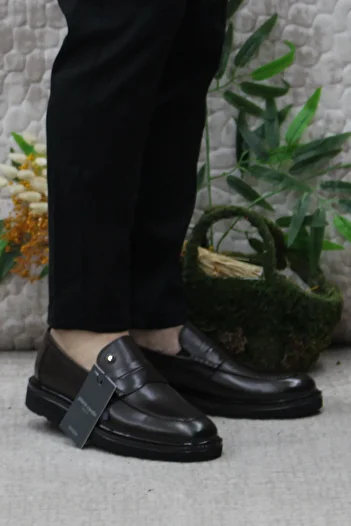 Pierre Cardin 241075 Ανδρικό Loafer από γνήσιο δέρμα σε καφέ χρώμα