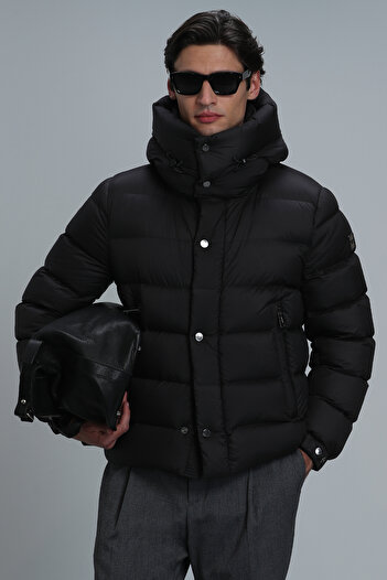 Lufian Marty Goose Feather Men's Coat Black