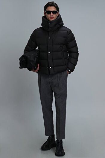 Lufian Marty Goose Feather Men's Coat Black