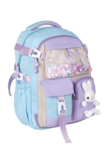 RKY SERENITY Relaxion 7 Compartment School Backpack - Accessory and Organizer Design