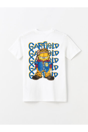 LC Waikiki Chlapecké tričko LCW - Crew Neck, Garfield Print, Krátký rukáv