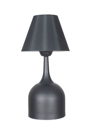 Fer Avize Reina Modern Design Black Head Black Base Lampshade - Table - Night Lamp