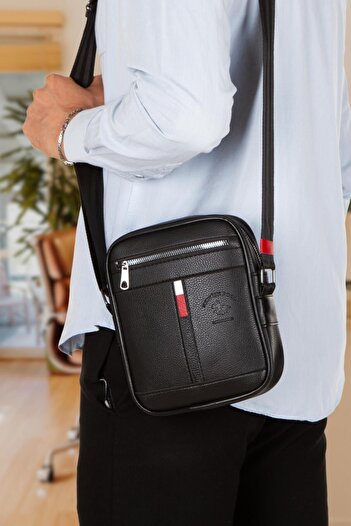 Newish Men's Shoulder Bag Crossbody Bag Black Men's Bag