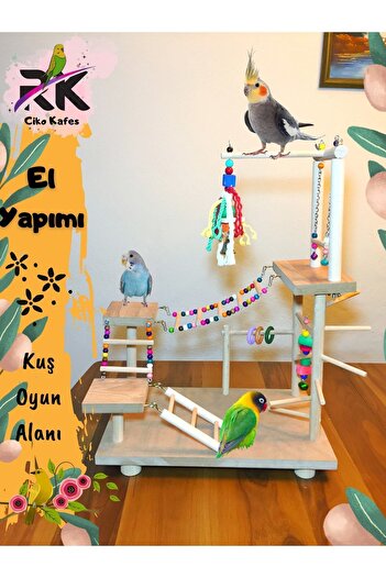 Ciko Kafes Table Top Bird Parrot Fun Playground