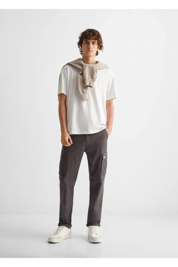 Mango Teen Brown Pants for Kids