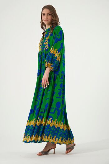ABBRA Women's Katleya Model 100% Cotton Summer Dress