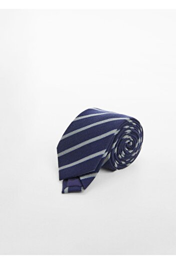 MANGO Man Striped Wool Blend Tie
