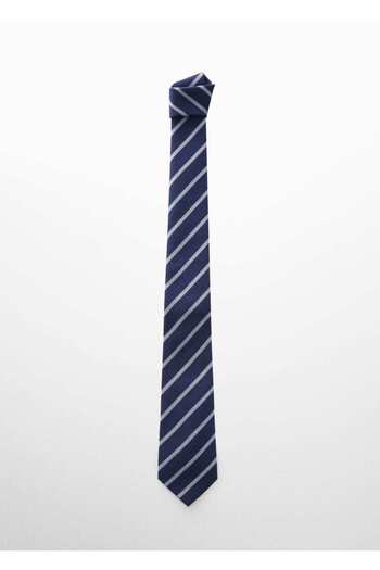 MANGO Man Striped Wool Blend Tie