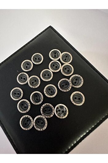 ODDA TASARIM ATÖLYESİ metallized black ring detailed shirt button