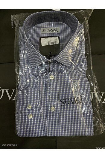 SÜVARİ Βαμβακερό μακρυμάνικο πουκάμισο Slim Fit