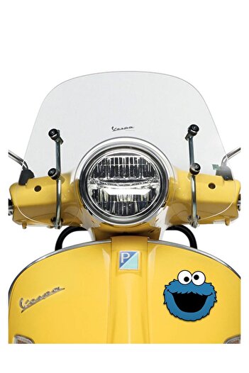 MegaSticker Autocolant Cookie Monster, Motocicletă, Laptop, Cască, Autocolant Auto 14x14 Cm
