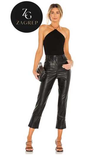 Zagrep Black Spaghetti Strap Women's Blouse - Double-Layer and Non-Covering