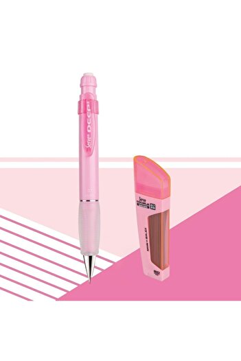 Serve Deep 0.7 Mm Mechanical Pencil Candy Pink - 0.7 Mm Tip & Eraser