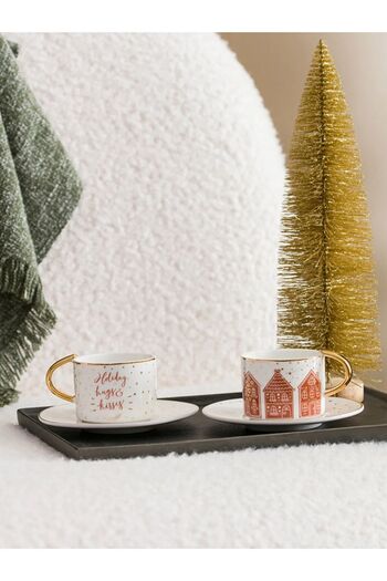 LC Waikiki Porcelain Coffee Cup Set for 2 Person 90 Ml