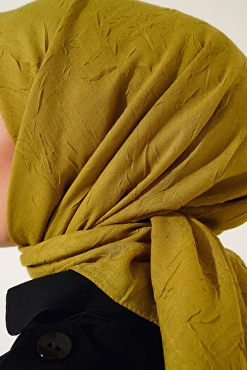 m moon scarf Φουλάρι Oil Green Premium Bamboo Kraş