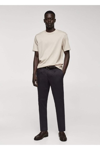 MANGO Man Mercerized Slim Fit T-Shirt