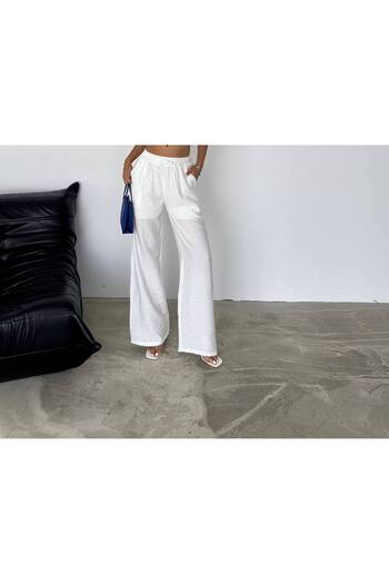 Noa Noa Wide Leg and Lined Women's Trousers
