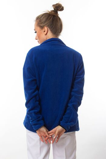 Simirna Üniforma Saks Blue Doctor Nurse Hospital Fleece Jacket