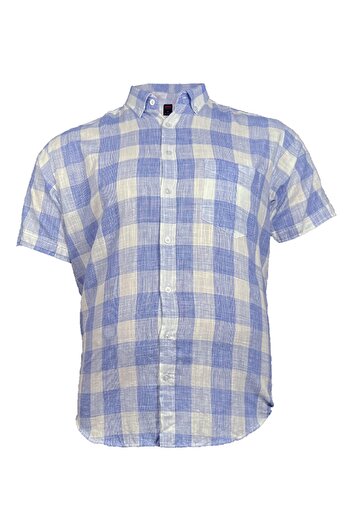 Surco Short Sleeve Checkered LarGe Size Shirt
