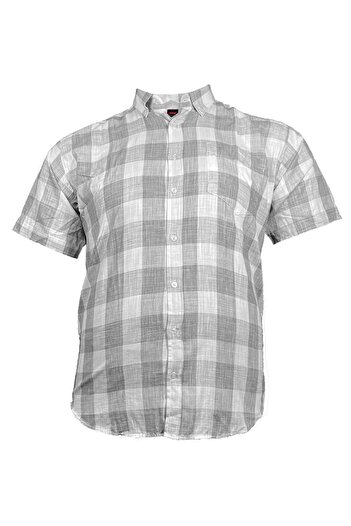 Surco Short Sleeve Checkered LarGe Size Shirt