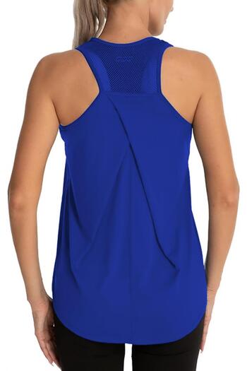 GHASSY CO. Ghassy Co. Women's Cross - Back Mesh Detailed Training Yoga Sports Undershirt 1783