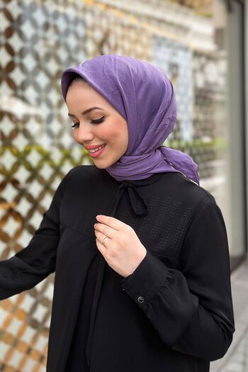 Aker Bamboo Crotch Scarf -6060800-994 - Purple