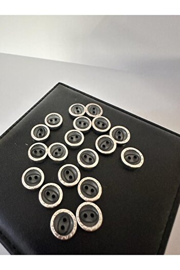 ODDA TASARIM ATÖLYESİ metallized black ring detailed shirt button