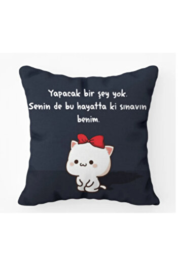 Kollektif 2 li Prensesler Gibiydim Yastık Bu hayatta k, Sınavın Benim Komik Sevgili Hediye Doğum Günü Anime