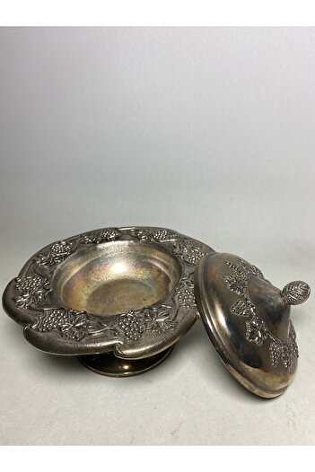 AntikHacı Vintage Alman Gümüşü Kapaklı Şekerlik