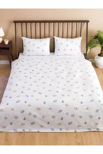 LC Waikiki 100% Cotton Eye Printed Double Duvet Cover Set