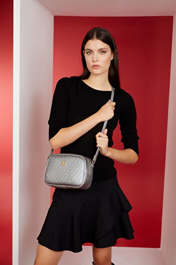 Pierre Cardin Platinum Small Alphabet Women's Shoulder Bag 05Po22Y1538
