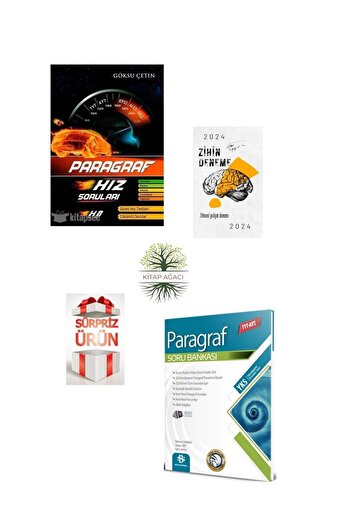 Hız ve Renk Yayınları HIZ VE RENK PARAGRAF + BİLGİ SARMAL PARAGRAF SORU BANKASI + ZİHİN DENEME+HEDİYE (KİTAPAGACI)